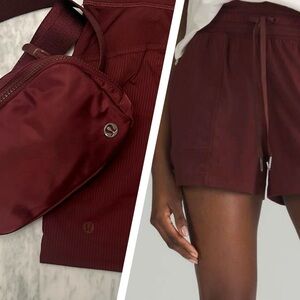 🍋 Lululemon 1L Belt Bag & Dance Studio Women's Shorts Size 10 with BELT BAG!!